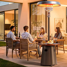 Pamapic Outdoor Heaters for Patio with Round Table Design, Premium 304 Stainless Steel Burner, Triple Protection System Propane Patio Heater for Porch Garden, Residential & Commercial Use