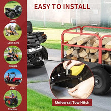 YITAMOTOR 1600 lbs ATV Dump Trailer, Tow Behind Dump Cart 22 Cubic Feet