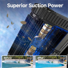 Pool Vacuum, S2 Cordless Pool Vacuum Robot Double Filtration 7800mAh Battery Suction APP Control Pool Cleaner for Large Pools for Floor/Wall