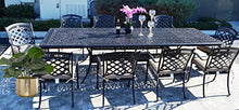 Patio Land St Augustine Outdoor Cast Aluminum Powder Coated 11-Piece Dining Set with Extendable 48X132 Table (with 10 Regular Chairs)