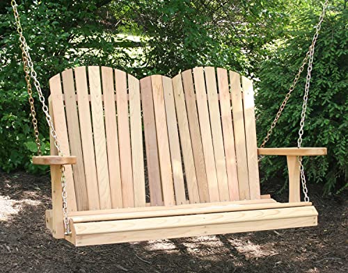Creekvine Designs Cedar Adirondack Chair Style Porch Swing