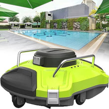 Cordless Automatic Pool Cleaner, 90 Mins Runtime with Dual-Motors for Powerful Suction, Self-Parking Design for Above Ground Flat Pools