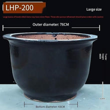 GizmoBox Planter Boxes Outdoor Purple Clay Flower Pots Large Calibre Suction Vegetable Gardening Ceramic Planting Pots