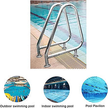 MSHOSAC Pool Handrail Swimming Pool Handrail, 304 Stainless Steel Swimming Pool Railing Anti-Corrosion Pool Handrail, Used for Indoor and Outdoor Swimming Pool Wall Handrails
