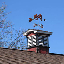 Metal Weather Vane Weathervane with Roof Mounted Wind Vane Roof Garden Wind Direction Indicator Decorations for Outdoor Farm Yard Garden Gazebo Measuring Tool