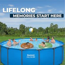 Bestway Steel Pro MAX 15’ x 48 Above Ground Swimming Pool, Pool Only, Blue