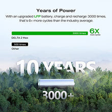 EF ECOFLOW Portable Power Station DELTA 2 Max 2048Wh, 2400W LiFePO4 Battery