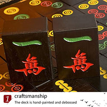 SHATONG Vintage Mahjong Set 144 Tiles with Dice and Spare Tiles