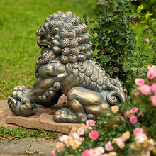 Zaer Ltd. Set of 2 Chinese Fu Dog Lion Sentry Statues (Large 24.5" Tall Size (Set of 2))