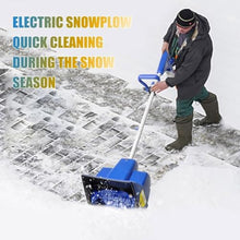 MiBoce Electric Snow Thrower, Cordless Snow Shovel, with 24V Lithium Battery, Cleaning Width 28cm, Cleaning Depth 17.8cm, for Driveway, Patio, and Deck Clearing