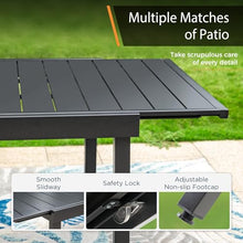 MIXPATIO Outdoor Expandable Table for 6-8, Large Metal Dining Table