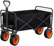 MaGiLL Outdoor Utility Wagon 8" Wheel Portable Collapsible Camping Cart Garden Shop Sport Beach Hand Trolley Bearing 120 kg
