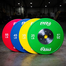PRx Performance Elite Bumper Plate Pairs Steel Center Insert 55lb Pair