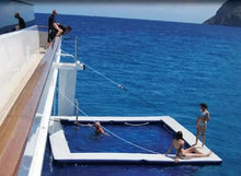 BOZHOUYUPIN 4MX3M Portable Inflatable Yacht water Pool Inflatable Floating Ocean Sea Swimming Pool, as picture show