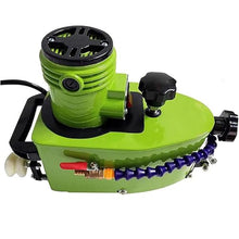 Qiokoith Small Glass Edging Machine Electric Portable Glass Edger Straight Round Bevel Edge Trimmer Grinder DIY Glass Corner Grinding Edging Machine Glass Polish (Green)