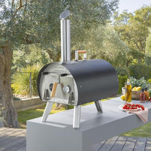 LOUIS TELLIER - MARCEL Wood Fired Outdoor Oven - Portable Oven for Camping, Picnics, and Backyard Cooking - Black