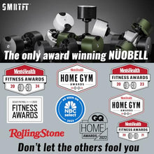 Gronk Fitness SMRTFT NUOBELL Adjustable Dumbbells 5-80 lbs Matte Black