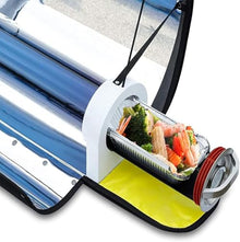 Portable Solar Oven, Outdoor Solar Stove with Thermometer, 4.5L Large Capacity and Adjustable Temperature, Cook Meals in 20 Min and Easy to Carry, Great for Camping, Travel and Beach