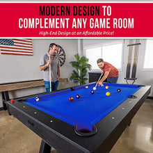 GoSports 7 ft Pool Table with Wood Finish Blue