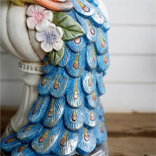 exproyzk Roman Columns with Bases, Classical Garden Pillar, Flower Stand Peacock Statue Decorative Column Pillar Sculpture for Home, Wedding Decor Party(Multi-Colored,35 * 35 * 71cm)