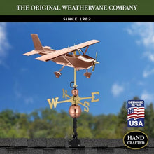 High Wing Plane Weathervane - Pure Copper by Good Directions