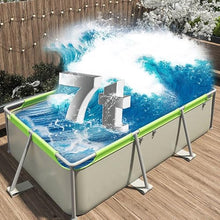 Metal Frame Swimming Pool, Multi-Directional Support to Maintain Stability, for Adults (1.9m)