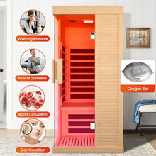 EPOFIT Single Person Far Infrared Sauna Natural