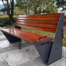 TBLOTYD Garden Bench Stainless Steel Park ChairOutdoor BenchesPineapple LatticeSolid WoodPlastic Wood BackrestThickened Steel BenchPatio Seating Patio Seating for Park，200 * 60 * 80