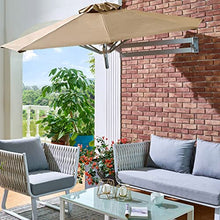 MidiLi Garden Parasol,1 PCS 87/98inch Outdoor Patio Table Parasol Umbrella, Sun Shade for Outdoor, Round Hanging Umbrellas, with 8 Ribs, Sun Protection, Protection Windproof, for Pool, Um