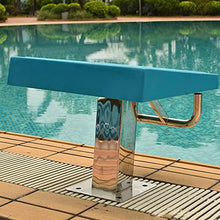 Heavy Duty Pool Diving Board, Swimming Competition Diving Equipment, 304 Stainless Steel Non-Slip Surface, 550 Lbs Weight, Indoor Outdoor Pool Diving Board,Blue