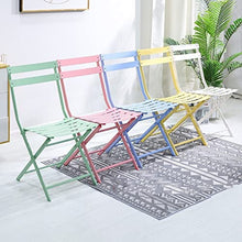 JKSVTF 3 Pcs Folding Bistro Set, Modern Home Antiqued Iron Table and Chairs Set, Square Bar Table, Decoration Garden Table and Chair