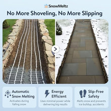 SNOWMELTZ 75 Sqft Snow Melting System for Concrete/Asphalt/Pavers