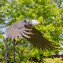Large Rocking Animals with Flapping Wings Garden Stakes (Multicolor, XL Bald Eagle)