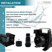 Aqua Pulse Submersible Pond Pump, 10,500 GPH, 200 ft Cord