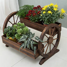 OJKJGYTF Plant standPlant Stand Flower Pot Rack Shelf Flower Pot Stand Double Layer Floating Flower Pot Wooden Decorative Frame Plant Flower Shelf Courtyard Garden Balcony Outdoor