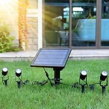 6 Heads Solar Spotlights LED Wall Light Landscape Lighting,Solar Yard Lights Outdoor,Pack Solar Spotlights,Auto On/Off, New Upgraded Solar Lights with Wide Angle Illumination, 2-in-1 Waterpro