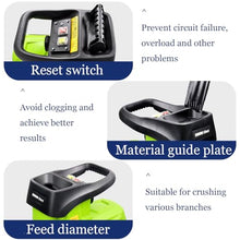 Eoweiot Garden Shredder,Wood Chipper, 60L Integrated Collection Box,45mm Max Cutting Diameter,10m Power Cord,Suitable for Wood and Tough Garden Debris