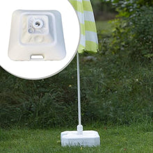 POLGDW Heavy-Duty 30L Outdoor Umbrella Base Stand - Fillable Design for Stability, Durable Construction for Garden & Balcony Use, Worry-Free Solution in White