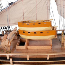 Old Modern Handicrafts HMS Bounty Ship Model Museum Quality Red