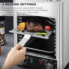 Electric Steak Grill,1700w Portable Stainless Countertop Oven,Adjustable Temperature, 10 Layer Grill,Commercial Oven