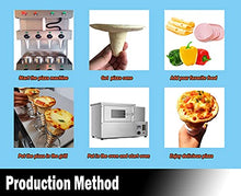 TXMACHINE 4 cone maker machine commercial pizza cone machine Handheld Pizza Making Machines for pizza shop with pizza oven,Display Cabinet (cone machine, 220V/50HZ)
