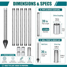 PioMue Ram Well Kit for Outdoor Irrigation Projects 6m/19.4ft