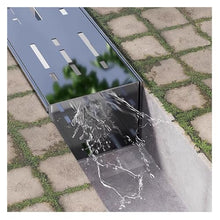 YXEDPBF Slim 39.4Inch Rainwater Drainage Channel with Stainless Steel Grates Ideal for Concrete Patios Yards Walkways and Gardens8pcs Set