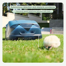 Wlikoci Fully Automatic Lawn Mower, IPX5 Waterproof Level Garden Mower with Path Planning for Neatly Trimmed Lawns, Automatic Charging, Safety Protection Device, Suitable for Lawn/Garden