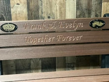 Generic Memorial Park Bench Recycled Plastic Walnut