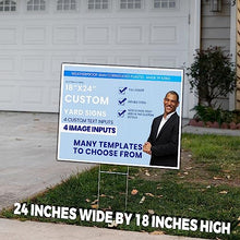 VictoryStore 18x24 Inch Custom Yard Signs, Full Color Two Sided Custom Logo and Text Yard Signs, Weatherproof 4mm Corrugated Plastic (1000-Pack)