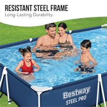 Bestway 9ft x 6.7ft x 26in Steel Pro Above Ground Pool, Metal Frame