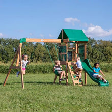 Backyard Discovery Buckley Hill Wooden Swing Set Green