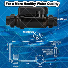 ZXAMZDM Saltwater Pool System for Inground Pools, 8/12/16/20g/30/h Electrolytic Salt Chlorine Generator System, Water Spa Chlorinator Device, Swimming 30g/h (4g/H)