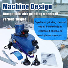 WTRYRN Electric Small Glass Edging Machine Portable Glass Beveling Machine Lightweight Ergonomic Handle for Acrylic Marble Plexiglass Polishing Machine-P